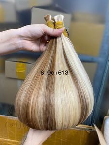 Cheveux ondulés droits naturels vierges non traités du Vietnam Fournisseurs de style naturel de vague profonde birmane brute - Product Image 4