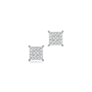 14KT Yellow Gold Brilliant Cut Lab Grown Diamond <b>Stud</b> <b>Earrings</b> 0.30 CT Cluster Halo Design IGI Certified Minimalist <b>Fine</b> Jewelry - Product Image 3