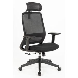 Sedia da Ufficio Ergonomica con Supporto Lombare Regolabile Nera - Soluzione di Seduta Confortevole - Product Image 5