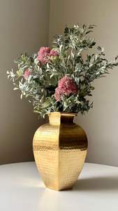 Centro de mesa con florero de metal, perfecto para mesas de comedor, fiestas y arreglos florales llamativos - Product Image 5