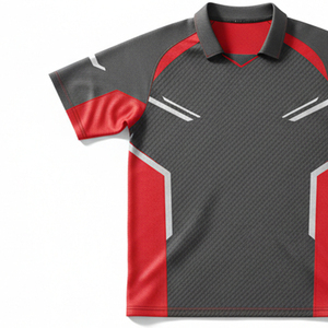 เสื้อคริกเก็ตผู้ชายขายดี 100% โพลีเอสเตอร์ พิมพ์ลายดิจิตอลคุณภาพสูง ระบายอากาศได้ดี สวมใส่สบาย ดีไซน์ใหม่ - Product Image 4