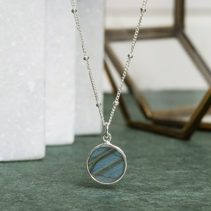 Labradorite Sterling Silver Handmade Gold Plated <b>Earrings</b> Set Wholesale Circle Pendant Matching Drop Natural Stone Certified - Product Image 5