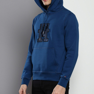 Sweat à capuche pour homme en coton épais, coupe oversize, avec patch brodé coupé sur mesure, imprimé personnalisé, de qualité supérieure et de luxe - Product Image 2