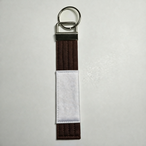 Blue Fabric Keychain with Metal <b>Ring</b> for Martial Arts Training - Product Image 6