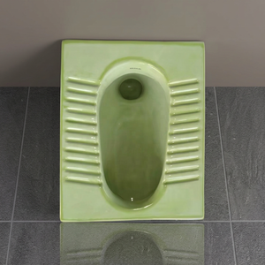 Green White Double Color <b>Ceramic</b> Squatting Orissa Eastern <b>Pan</b> High Deep Toilet WC Sanitary Ware For Hotel Bathroom - Product Image 6