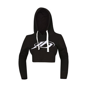 New Design Custom Logo Winter Hoodies for Ladies Latest Loose Sleeve <b>Hoodie</b> Fashionable Women's Hoodies Crop Tops - Product Image 3