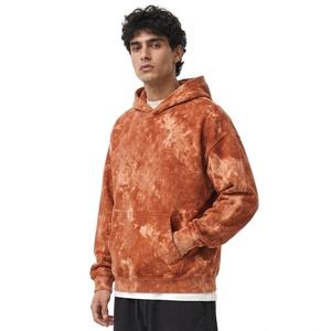 Sudadera con capucha prémium personalizada con lavado ácido para hombre, de algodón y felpa, oversize, con hombros caídos, estilo vintage, para marcas de streetwear - Product Image 4