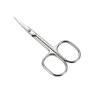 Ciseaux à cuticules professionnels en acier inoxydable de qualité supérieure, lame droite russe, pointe aiguisée, outil de manucure pour droitiers, durable