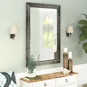 Miroir mural en métal fait main de qualité supérieure, miroir décoratif contemporain de luxe pour la maison, le bureau, la chambre, l'entrée, le couloir - Product Image 5