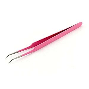 Pince à épiler anti-magnétique en acier inoxydable noir mat élégante, conception ergonomique et légère pour les techniciennes en extensions de cils toute la journée - Product Image 3