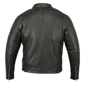 Custom <b>Clothes</b> Men Leather Jacket Men Clothing Vintage Fashion Windbreaker Jacket for Men - Product Image 2