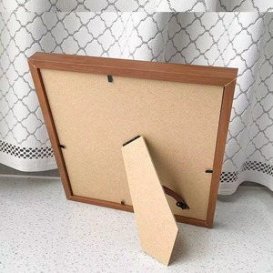 Rehman Craft Retro Brown Square Solid Wood Photo Frame Easel Back Handmade Eco-Friendly Digital Printing for <b>Desk</b>/Tabletop <b>Wall</b> - Product Image 3
