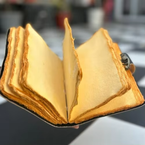 Eternal Serenade Gothic Genuine Leather Journal Vintage Handmade Notebook Day Dead Skeleton Rose Design <b>Lock</b> Closure <b>Diary</b> 7x5 - Product Image 6