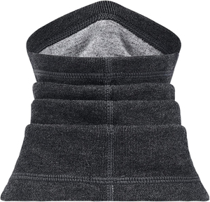 Cache-cou court uni pour homme, écharpe d'hiver chaude, 100 % polyester, style uni teint - Product Image 2