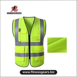 2025 High Visibility Canvas Vintage Construction <b>Safety</b> Vest Jacket Reflective Work Clothing for <b>Roadway</b> <b>Safety</b> Summer Outer - Product Image 3