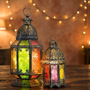 Luxurious Handmade Durable Eco-Friendly Waterproof Portable Decorative Metal Candle Lantern Holders Trendy Home Decor for Easter - Product Image 4