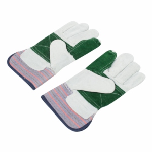 Guantes de Trabajo de Seguridad de Cuero Vacuno de Alta Resistencia, Antiestáticos, Transpirables, Duraderos, con Forro Térmico de Tela de Algodón Industrial - Product Image 3