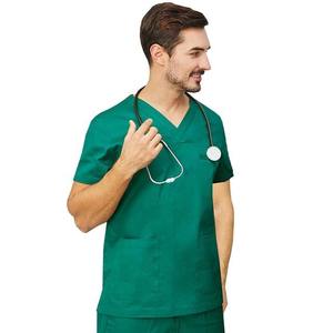 Conjunto de Uniformes Médicos de Manga Larga Unisex de Alta Calidad, Cuello en V, Uniforme de Enfermería para Hospital, Traje de Trabajo Profesional para Médico, Dentista y Laboratorio - Product Image 3