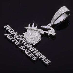 Colgante de Lujo con Perlas de Agua Dulce y Baño de Rodio Plateado, Diseño de Jesús con Micro Pavé, Cadena Hip Hop, Joyería Religiosa de 60GM - Product Image 4