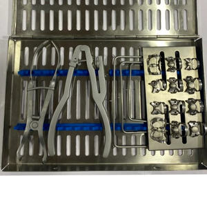 Premium Quality 18 PCS Rubber Dam Set Surgical Grade German Stainless Steel <b>Frame</b> <b>Clamps</b> Punch Forceps Autoclavable CE ISO - Product Image 1