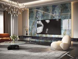 Dalles <span class=keywords><strong>de</strong></span> pierre frittée bleues grand format, design moderne, carreaux <span class=keywords><strong>de</strong></span> sol en porcelaine pour hôtel, pierre artificielle pour mur <span class=keywords><strong>de</strong></span> cuisine et <span class=keywords><strong>comptoir</strong></span> - Product Image 6