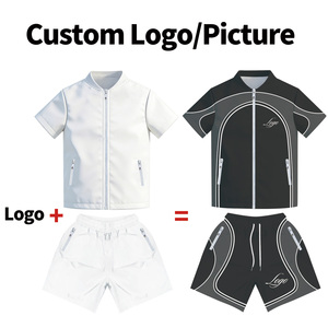 Ensemble pour hommes, veste coupe-vent, vêtements de sport, streetwear, veste coupe-vent décontractée à manches courtes, survêtement pour joggeur - Product Image 5