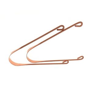 Rose Gold Copper Plated Tongue Scraper U Shape <b>Thin</b> <b>Wire</b> Stainless Steel Reusable Oral Hygiene Bacteria Remover Adult Daily Tool - Product Image 3