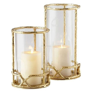 Candle <b>Holder</b> Home Restaurant Hotel Office Wedding Decor Gold Metal and <b>Glass</b> Table Candle <b>Holder</b> Best Metal with High Quality - Product Image 2
