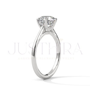 925 <b>Silver</b> <b>Ring</b> For Wome Most Selling Round Cut Diamond <b>Ring</b> 6 Prong Setting for Everyday Wear Office Use Wedding <b>Ring</b> For Her - Product Image 4