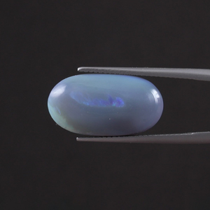IGI Certified Good Quality White Natural Opal Loose Gemstone 9.16 Carat Oval 21x11mm Hand Cut <b>Polished</b> Light <b>Waxing</b>/Oiling - Product Image 1