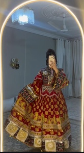 New Afghan Kuchi <b>Dress</b> Women Heavy Embroidery High Neck Full Sleeve Ball Gown Floor-Length Formal Wedding Party Casual <b>Dress</b> - Product Image 2