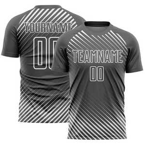 เสื้อฟุตบอลแบบซับลิเมชั่นสั่งทำพิเศษ ผ้าโพลีเอสเตอร์ 100% ระบายอากาศได้ดี สีดำ-เขียว สำหรับผู้ชาย พร้อมชื่อทีมและหมายเลข ซับเหงื่อ แห้งเร็ว แขนสั้น คอกลม - Product Image 4