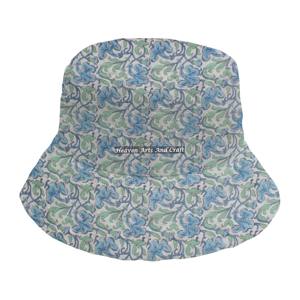 Sombrero de Pescador Acolchado, Nuevo Diseño, Estampado a Mano, de Algodón, Protección Solar, Unisex, para las Cuatro Estaciones, Multifuncional - Product Image 1