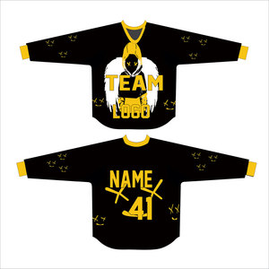 Maillot de paintball personnalisé OEM, thème gothique démoniaque, logo d'équipe personnalisé, nom, numéro, impression intégrale, vêtements de sport - Product Image 1