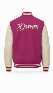 Classic American Style Wool/Viscose Sleeves Sublimation Print Hooded Unisex Winter Fashion Outerwear Hip Hop Varsity <b>Jacket</b> - Product Image 6