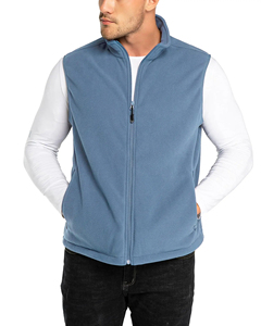 Chaleco de Forro Polar Negro con Cierre para Hombre, Cuello Alto, Sin Mangas, Estilo Casual Otoñal, Resistente al Agua, ODM - Product Image 5