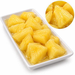 Prix de gros, qualité supérieure, fabriqué au Vietnam, morceaux d'ananas en conserve dans un sirop léger, emballés dans une boîte A10 - Product Image 1
