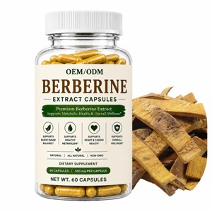 Private Label Berberine Capsules for Support Metabolic & Digestive Health High Quality Berberine <b>Supplement</b> from India - Product Image 1
