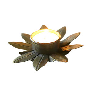 Portavelas de latón de alta calidad estilo árabe vintage con acabado pulido, portavelas de latón puro para decoración del hogar. - Product Image 5