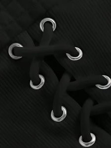 Sudadera con Capucha Blanca Tejida y Transpirable para Mujer, Elegante, de Manga Larga, Estilo Crop Top, Lavable a Máquina, Mezcla de Poliéster, 2026 - Product Image 6