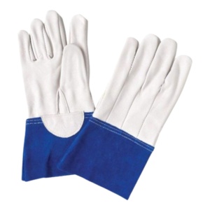 Gants de travail en cuir de chèvre et croûte de cuir de vachette renforcés de qualité supérieure, certifiés CE, pour la sécurité TIG, réfléchissants - Product Image 1