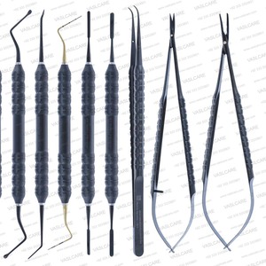 Kit Quirúrgico FUE de Titanio Negro para Microcirugía: Herramientas para Trasplante Capilar, Túnel, Tijeras de Resorte y Portaagujas - Product Image 3