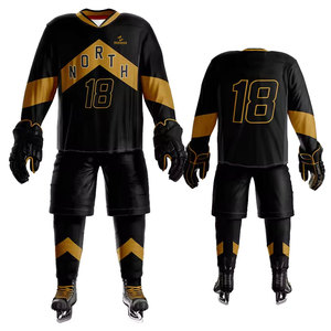 Maillots et Shorts de Hockey sur Glace en Polyester Respirant Écologique de Haute Qualité, Meilleur Design, Impression de Logo Personnalisé, pour Adultes 2026 - Product Image 1