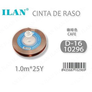 Ruban en satin Ilan 1,0 m 25Y couleur café D16 - Product Image 3