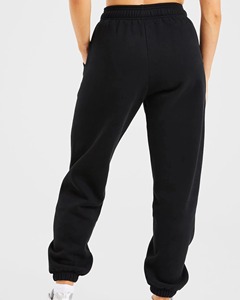 Pantalon de jogging taille haute pour femme en mélange polyester/coton, décontracté, pour l'entraînement et le sport, personnalisation OEM, vente en gros usine - Product Image 2