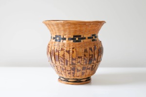 Designer Handwoven Rattan Planter Pot Perfect for Living Room <b>Table</b> Decor and Indoor <b>Plant</b> Styling Wholesale From India - Product Image 3