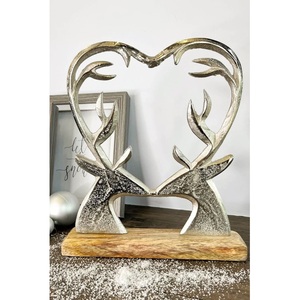 Décoration de table de Noël sophistiquée en métal pour un intérieur festif et un style saisonnier - Product Image 1