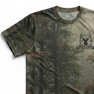 T-shirt de chasse professionnel pour l'extérieur, protection UV, coupe athlétique extensible, jersey camouflage pour l'aventure en pleine nature - Product Image 3