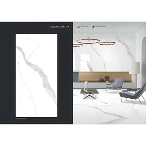 กระเบื้องเซรามิกขนาดจัมโบ้ 1200x2400 มม. สีน้ำตาลอะรามานี หรูหรา ทันสมัย สำหรับตกแต่งห้องนอน พื้นภายนอก ผนัง หินเผาซินเทอร์ สีหินอ่อนฟ็อกซ์ - Product Image 3