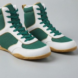 Zapatos de Práctica de Boxeo para Hombre y Mujer, Ligeros, de Caña Alta, Transpirables, de Cuero, con Suela Antideslizante Flexible, para Entrenamiento en Gimnasio, Personalizados - Product Image 6